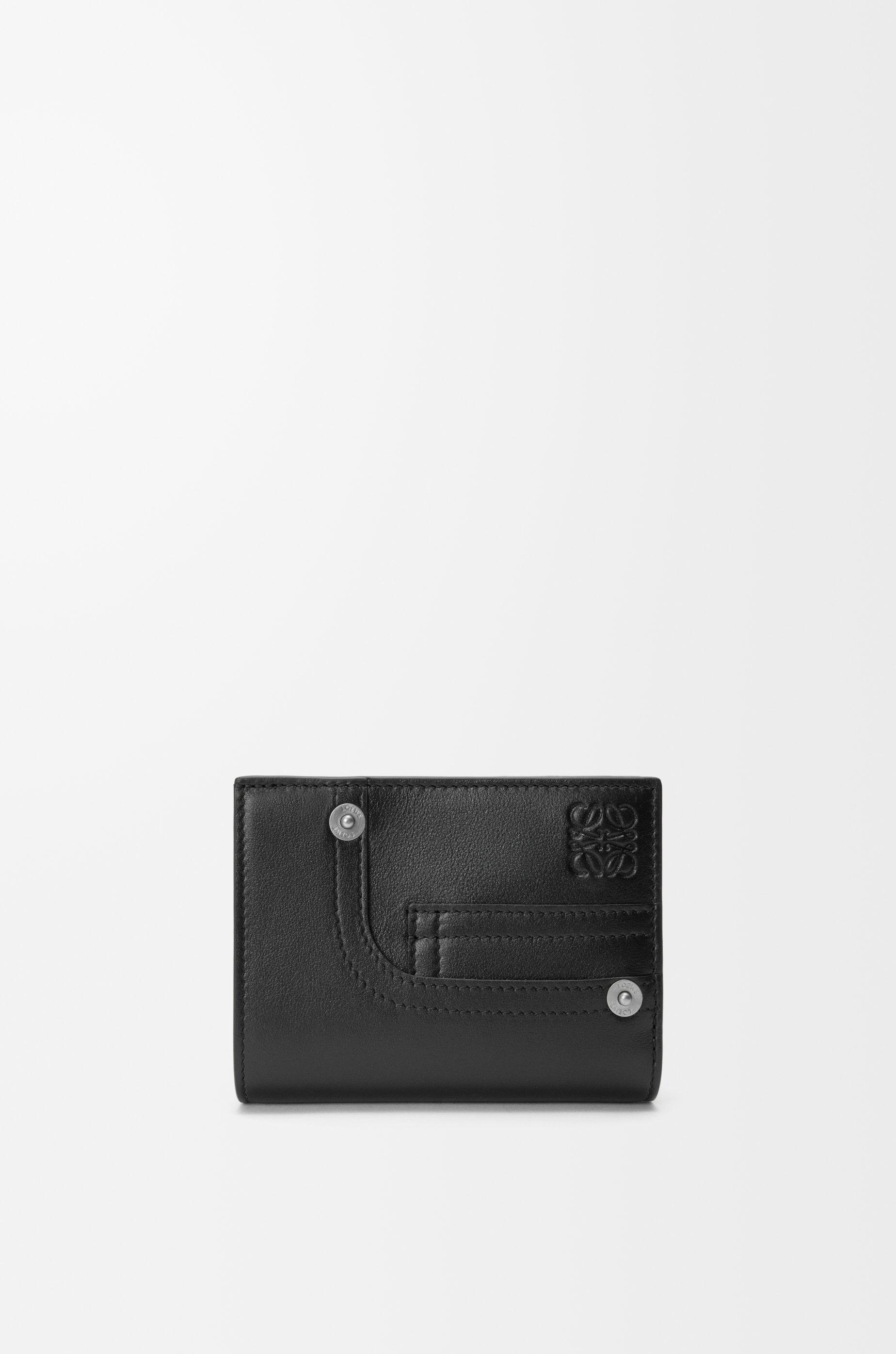Panta compact wallet in shiny calfskin by LOEWE