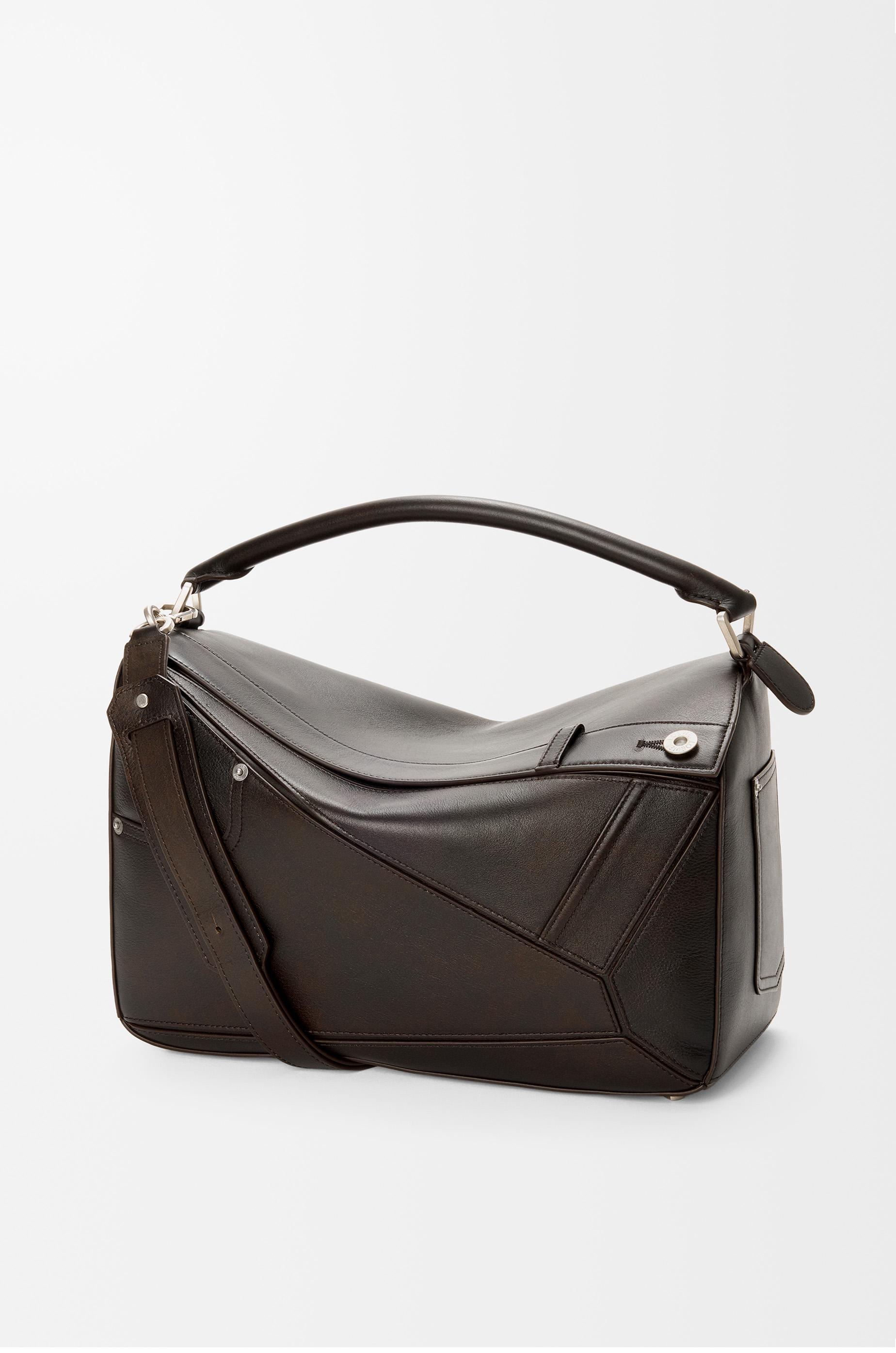 Panta large Puzzle bag in shiny calfskin by LOEWE