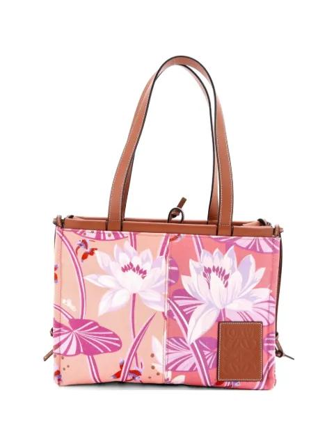 Paula's Ibiza Cushion Printed Canvas Small tote bag by LOEWE 