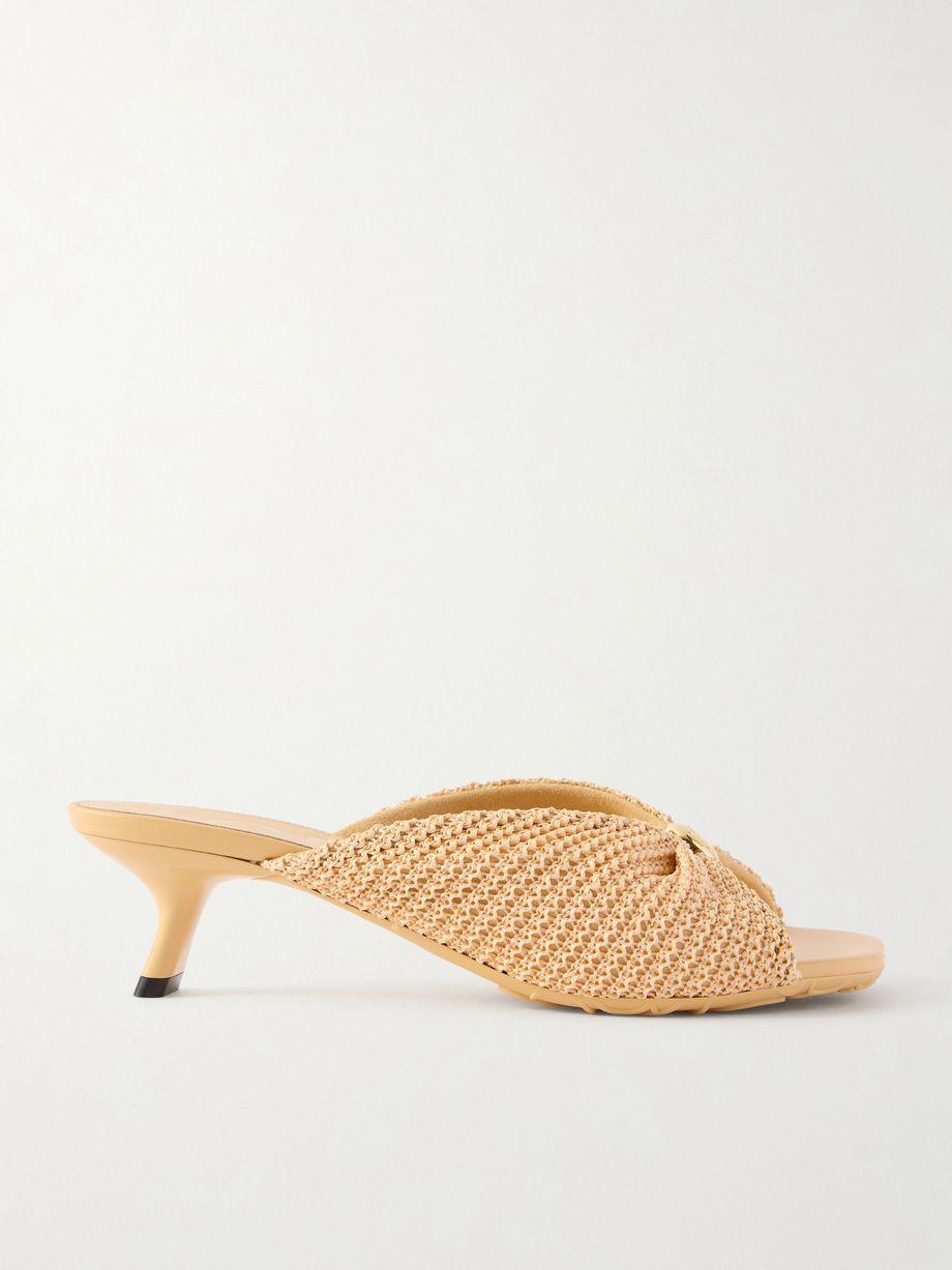 + Paula's Ibiza Pebble raffia-effect mules by LOEWE