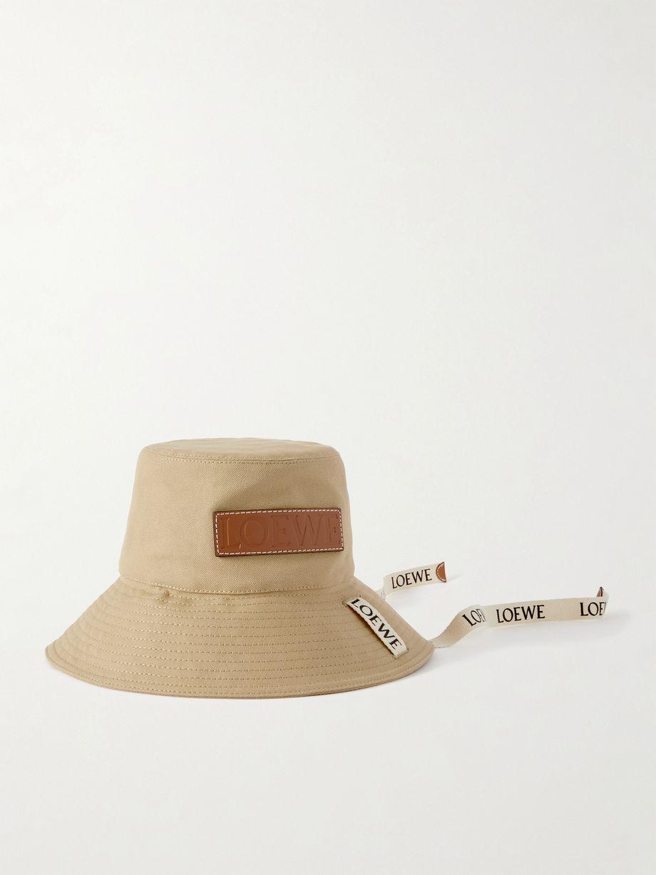 + Paula's Ibiza appliquéd cotton-canvas bucket hat by LOEWE