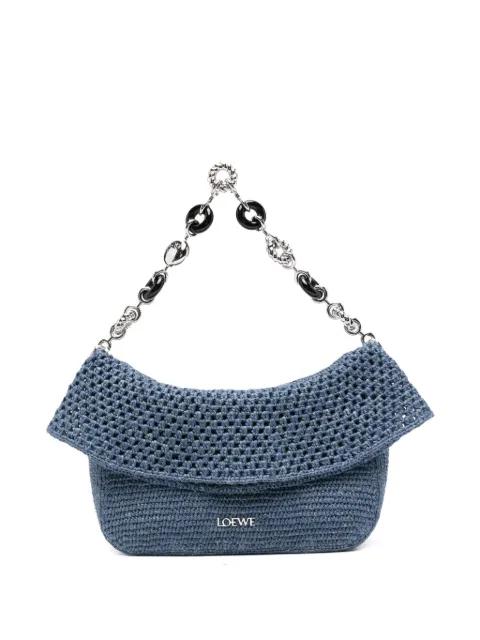 Paula's Ibiza crochet chain-link shoulder bag by LOEWE