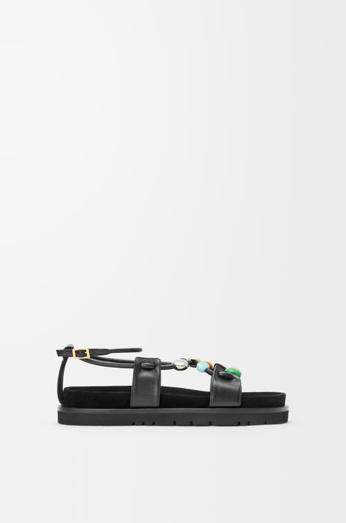 Pebble Beads fussbett sandal in nappa lambskin by LOEWE