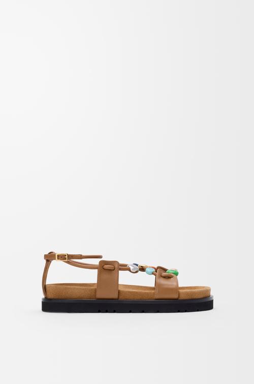 Pebble Beads fussbett sandal in nappa lambskin by LOEWE