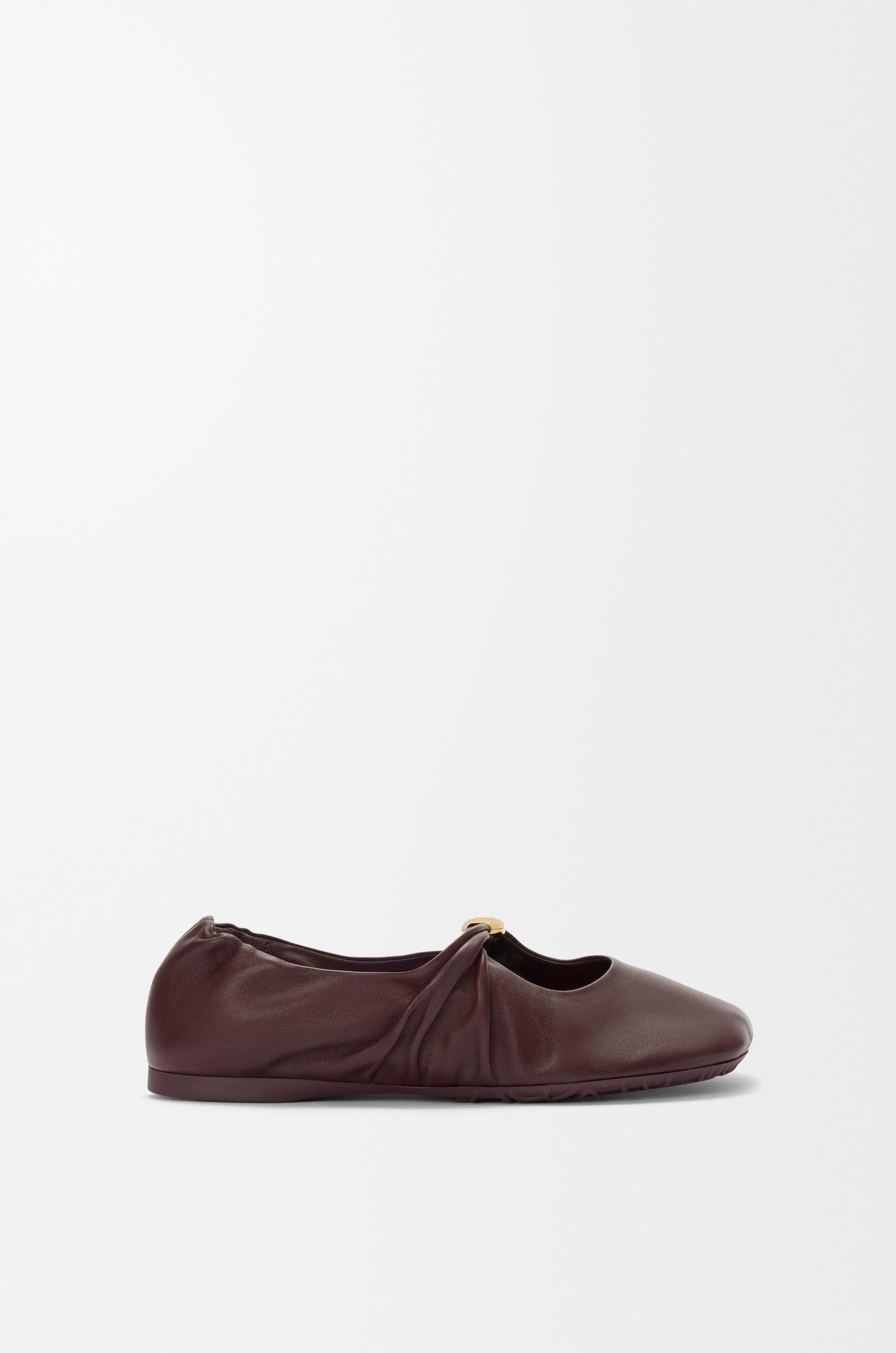 Pebble Soft ballerina in nappa lambskin by LOEWE