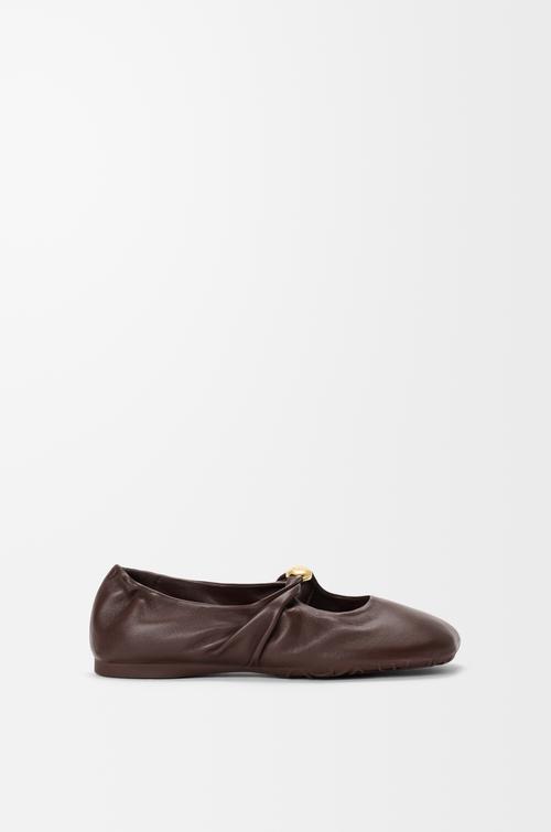 Pebble Soft ballerina in nappa lambskin by LOEWE