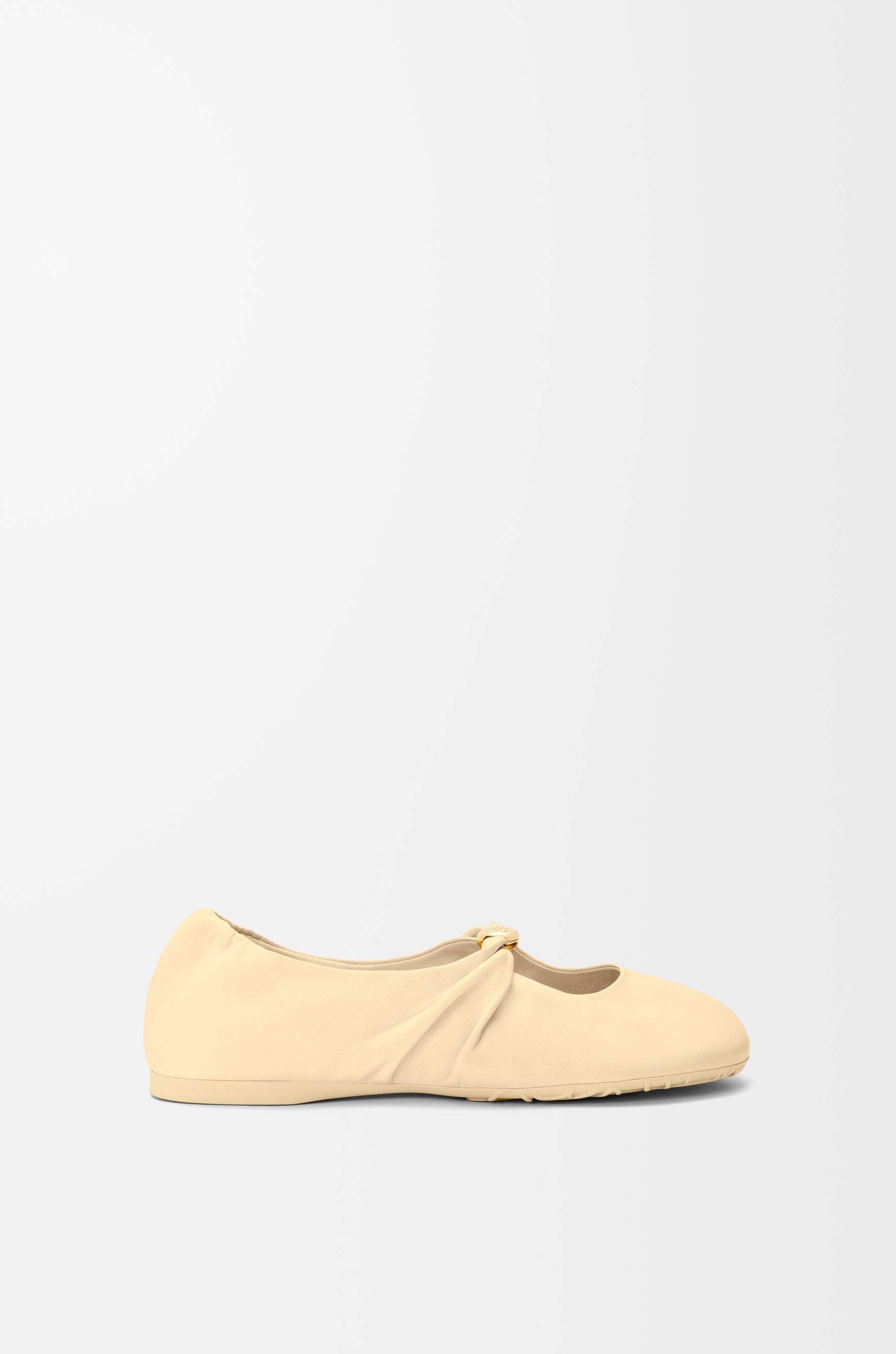 Pebble Soft ballerina in nappa lambskin by LOEWE