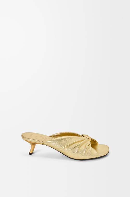 Pebble Soft slide in laminated lambskin by LOEWE