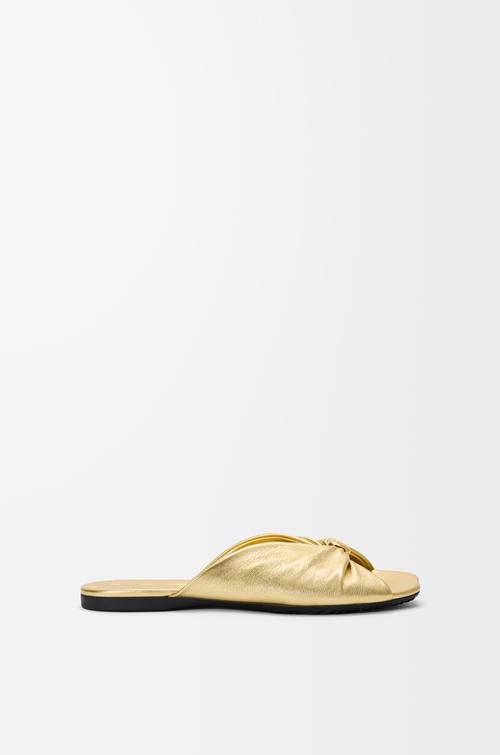 Pebble Soft slide in laminated lambskin by LOEWE