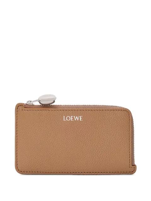 Pebble anagram-detail cardholder by LOEWE