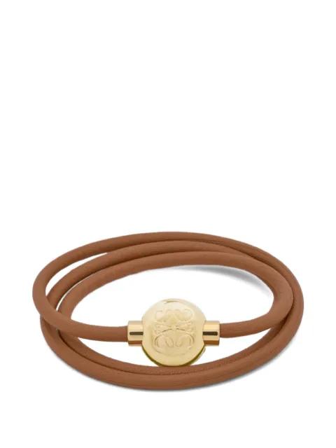Pebble bracelet in leather by LOEWE