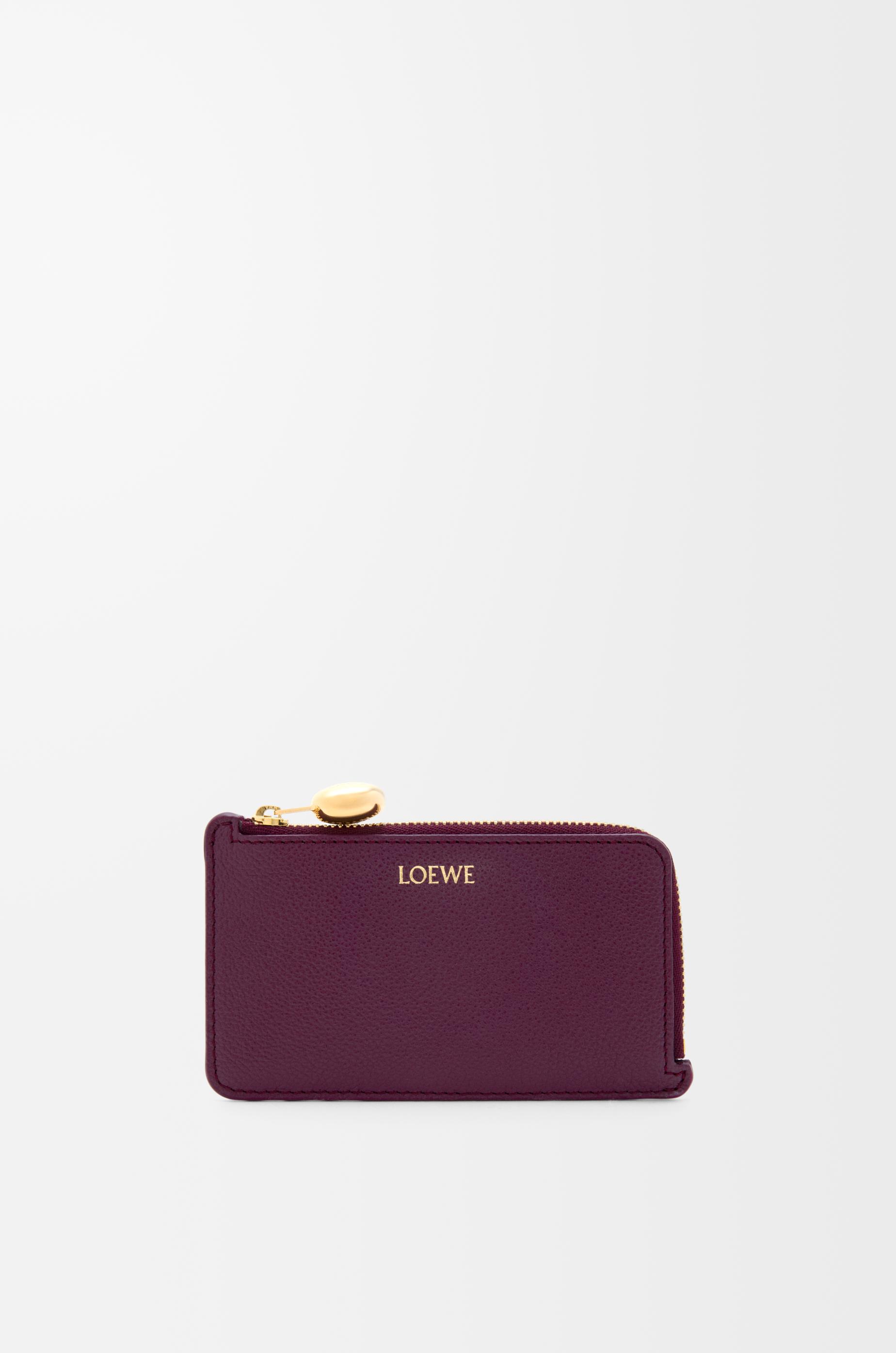 Pebble coin cardholder in pebble grained calfskin by LOEWE