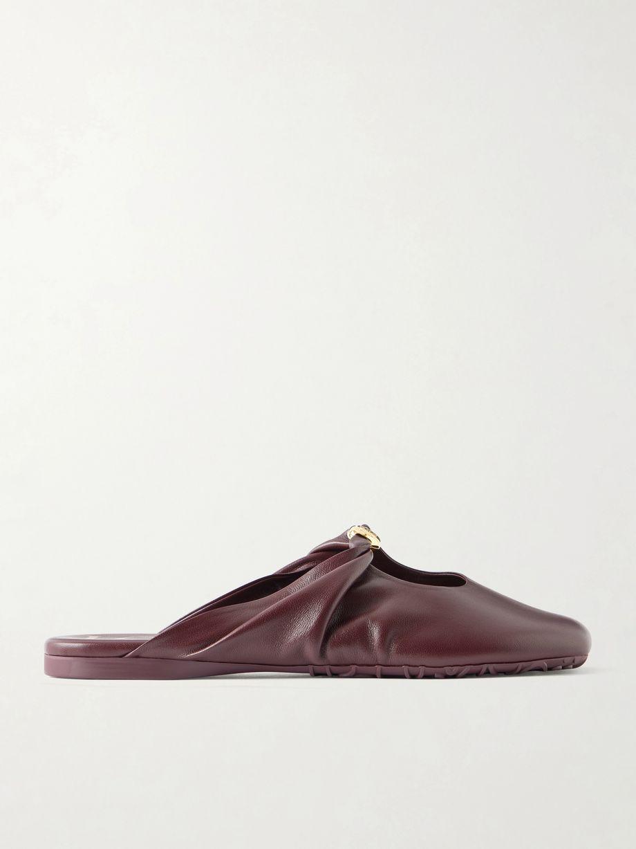 Pebble embellished leather mules by LOEWE