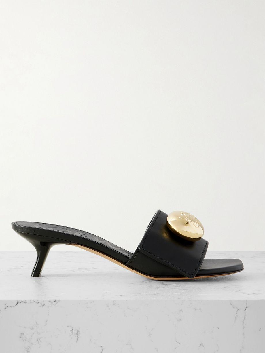Pebble embellished leather sandals by LOEWE