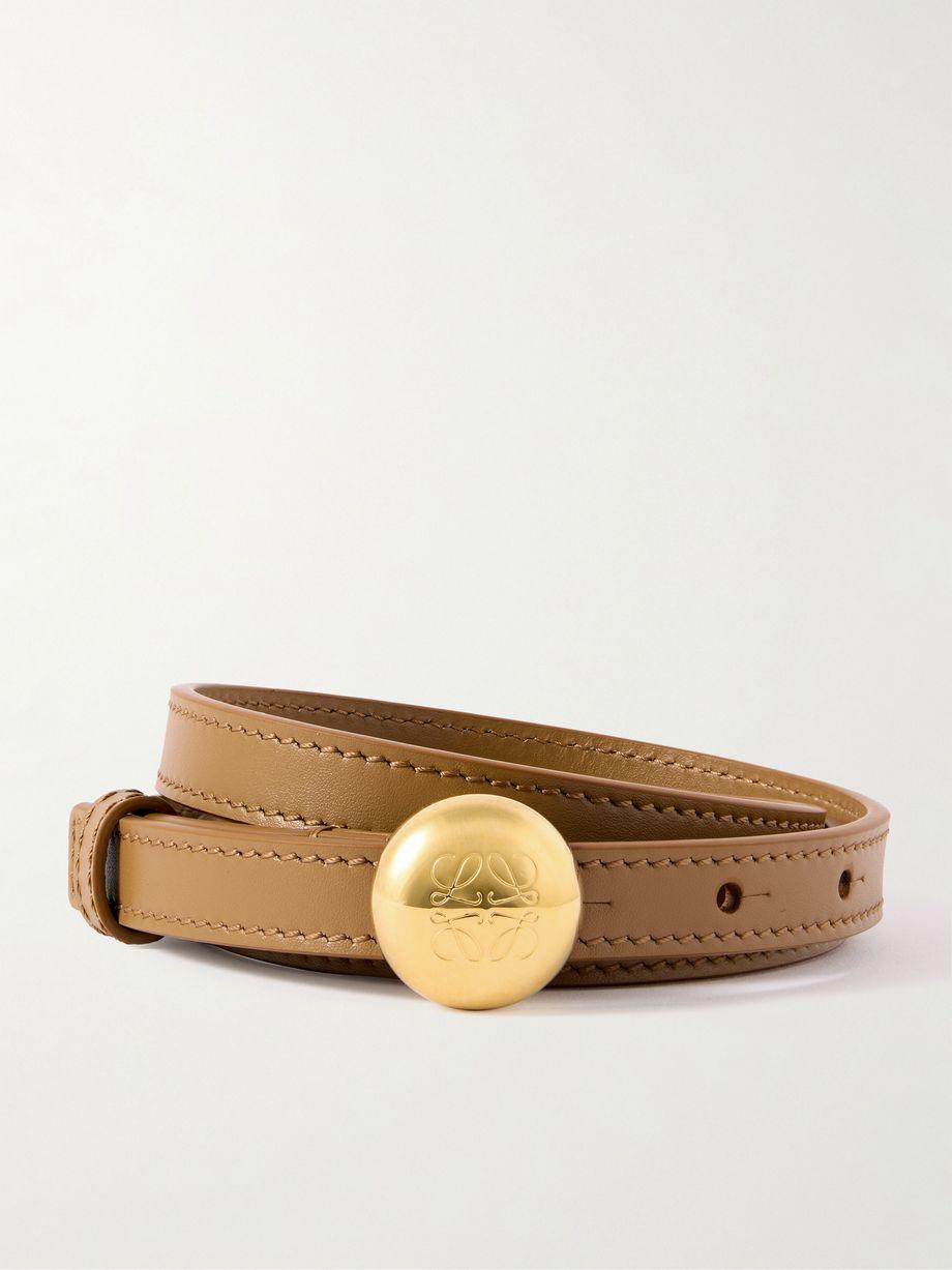 Pebble leather belt by LOEWE