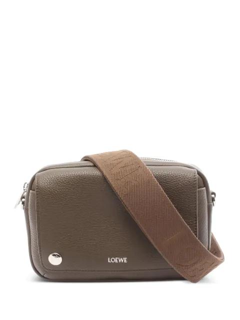 Pebble leather messenger bag by LOEWE 