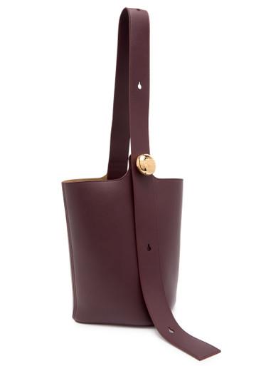 Pebble medium leather bucket bag by LOEWE