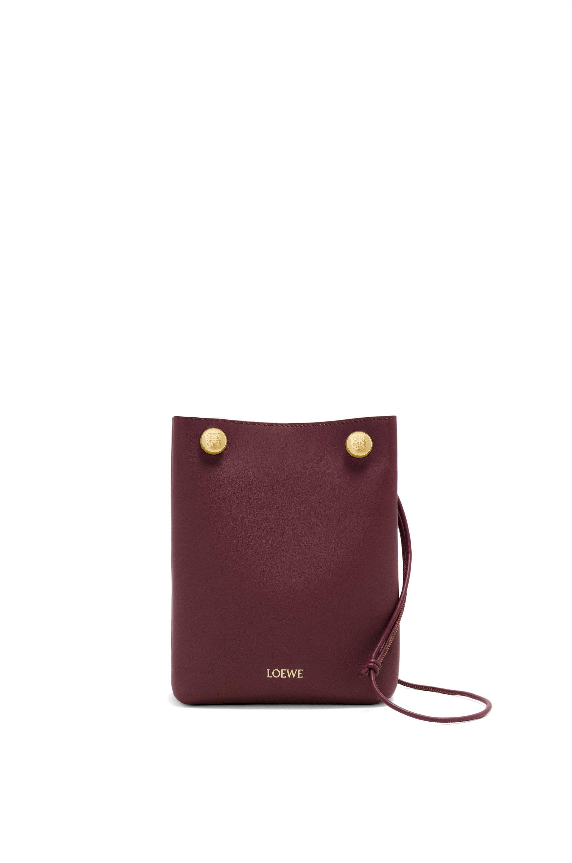 Pebble pouch in smooth calfskin by LOEWE