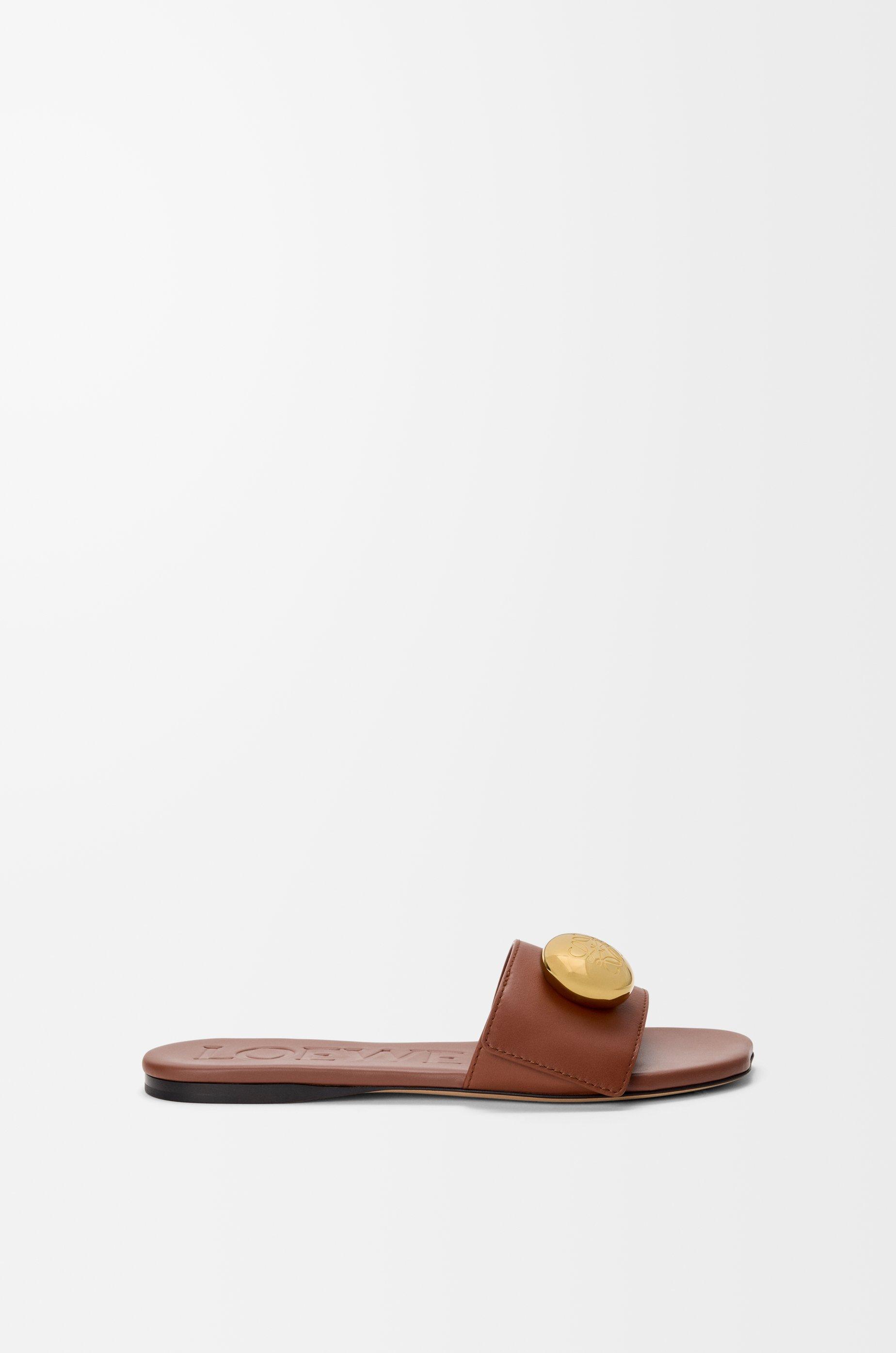 Pebble slide in soft calfskin by LOEWE