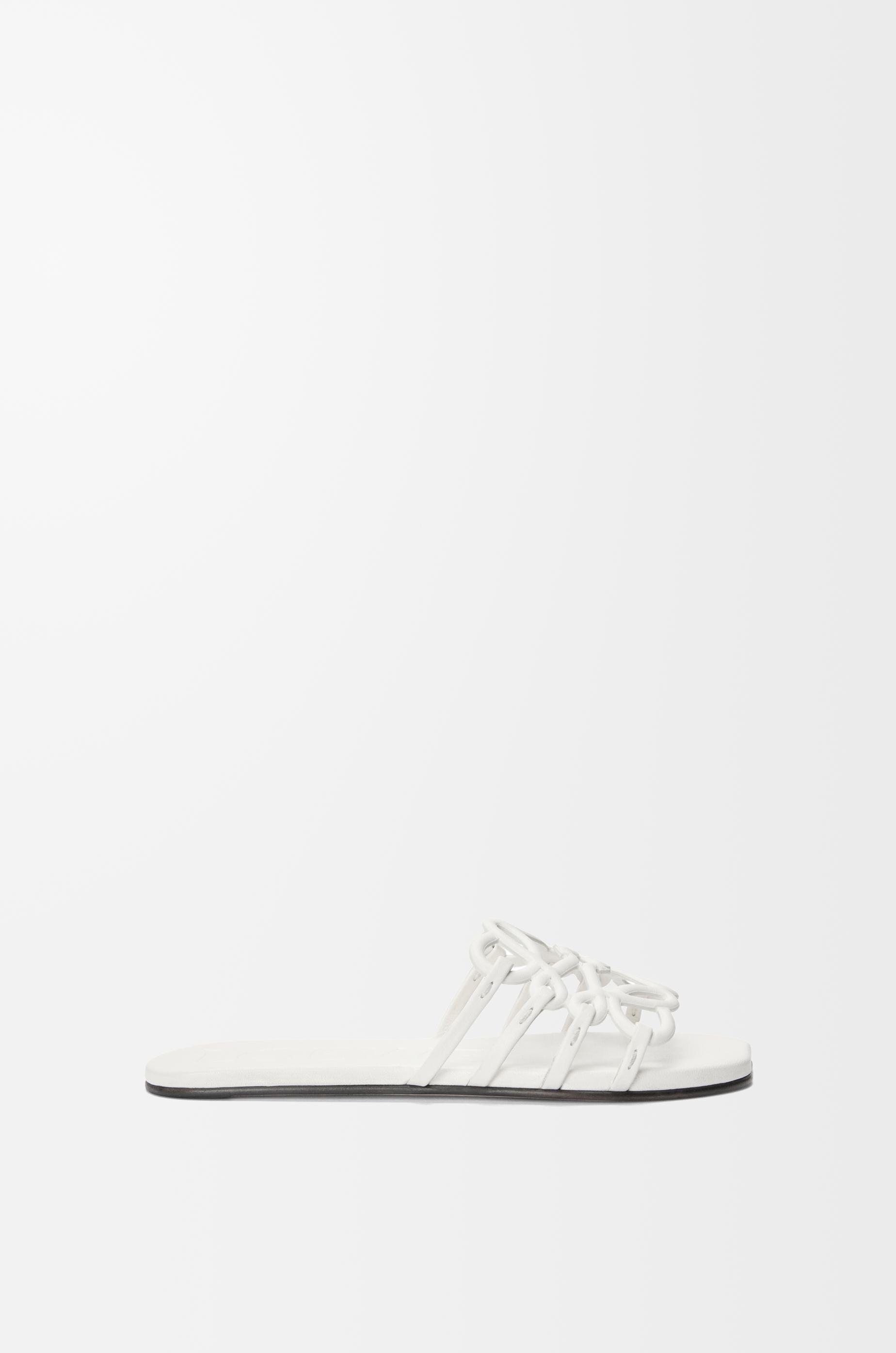 Petal Anagram slide in calfskin by LOEWE