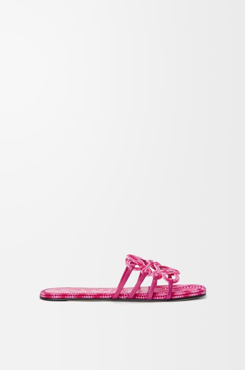 Petal Anagram slide in embroidered canvas by LOEWE