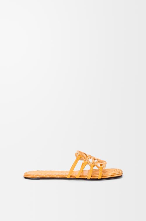 Petal Anagram slide in embroidered canvas by LOEWE