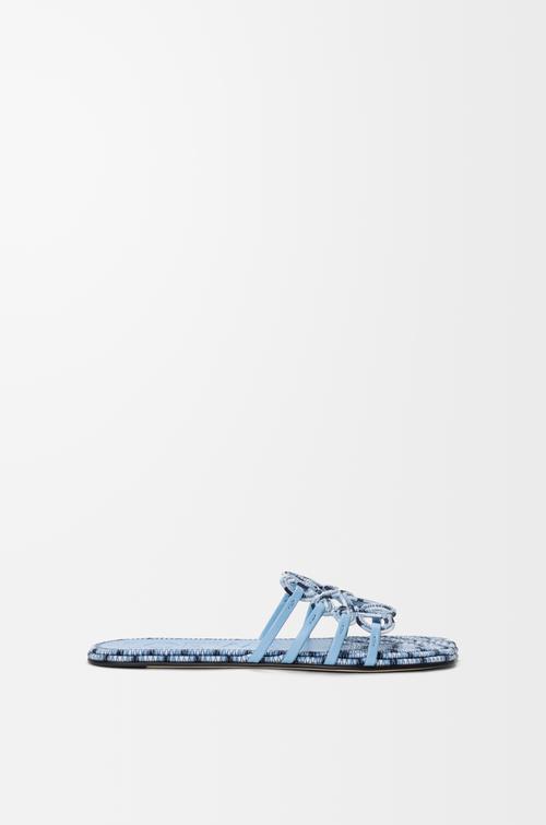 Petal Anagram slide in embroidered canvas by LOEWE
