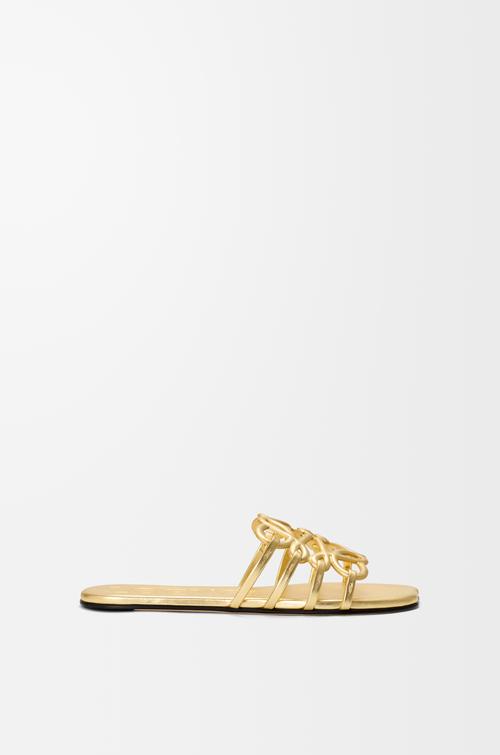 Petal Anagram slide in laminated lambskin by LOEWE