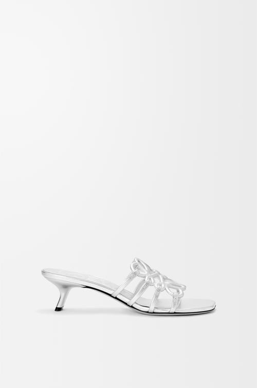 Petal Anagram slide in laminated lambskin by LOEWE