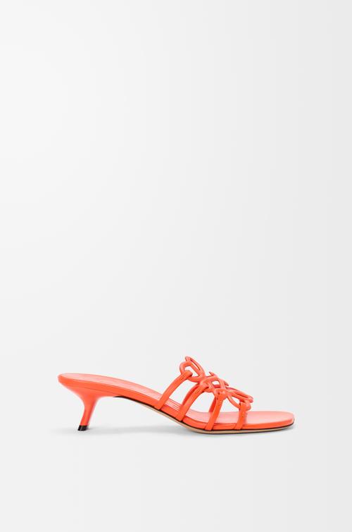 Petal Anagram slide in soft calfskin by LOEWE