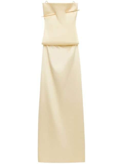 Pin open-back silk maxi dress by LOEWE