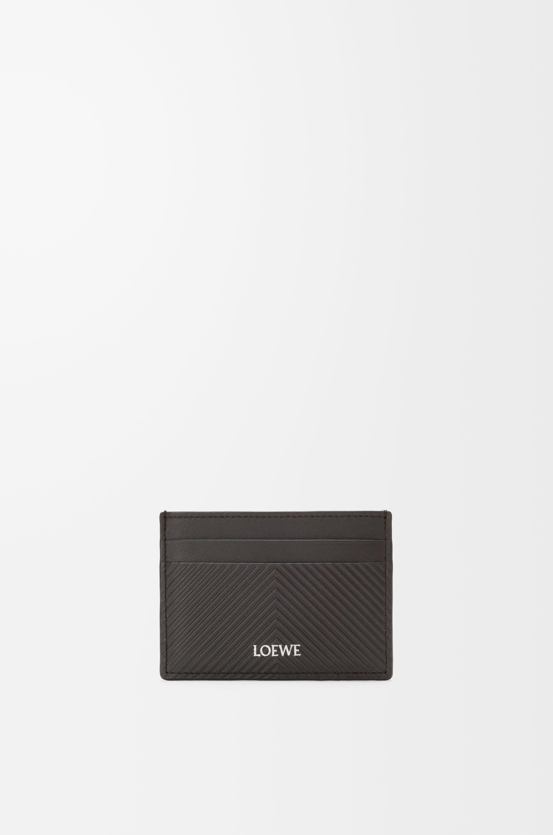 Plain cardholder in textured classic calfskin by LOEWE