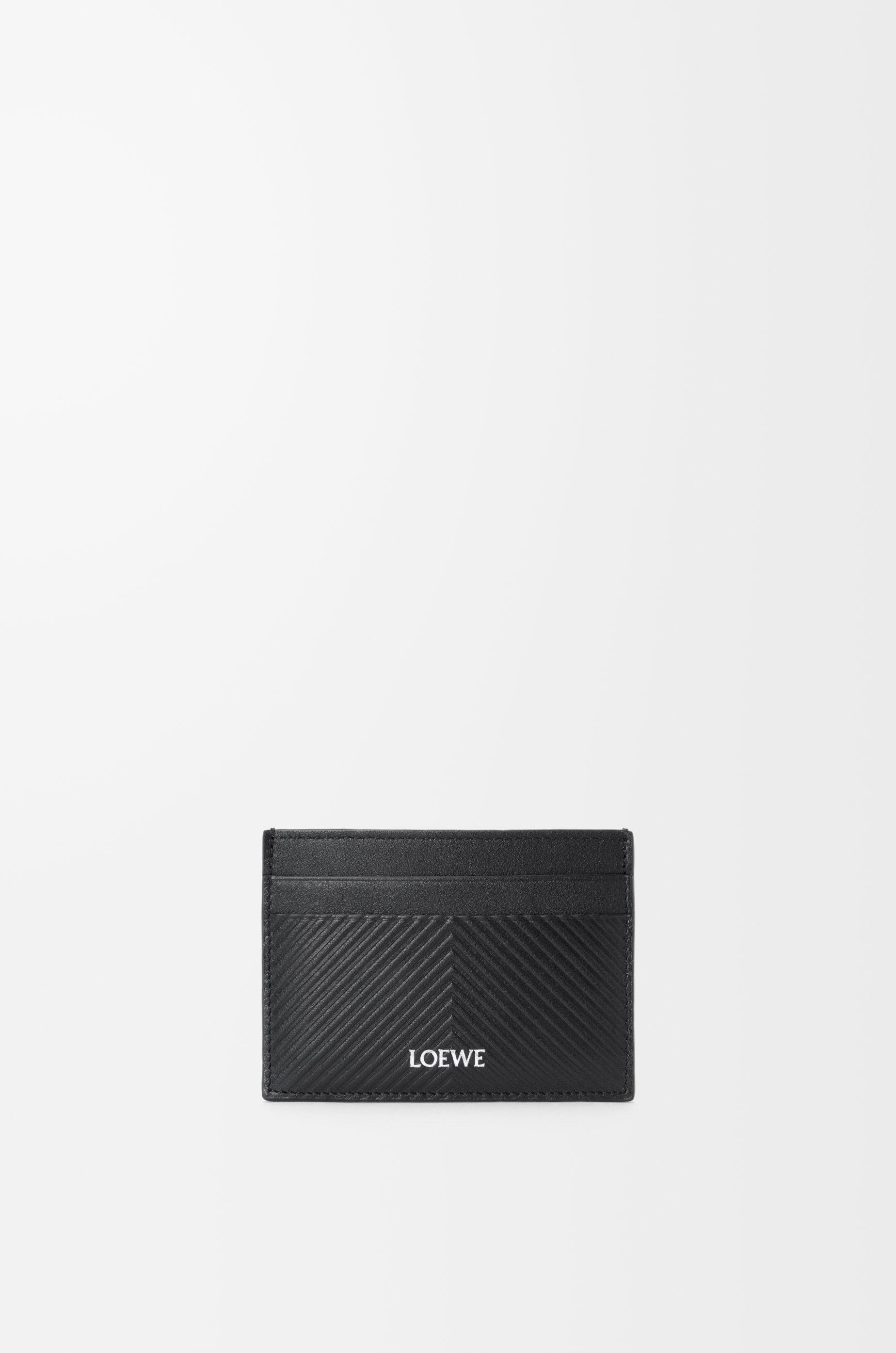 Plain cardholder in textured classic calfskin by LOEWE