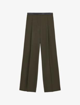 Pleated Straight-Leg Wool Trousers by LOEWE