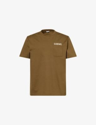 Pocket Logo Cotton T-shirt by LOEWE