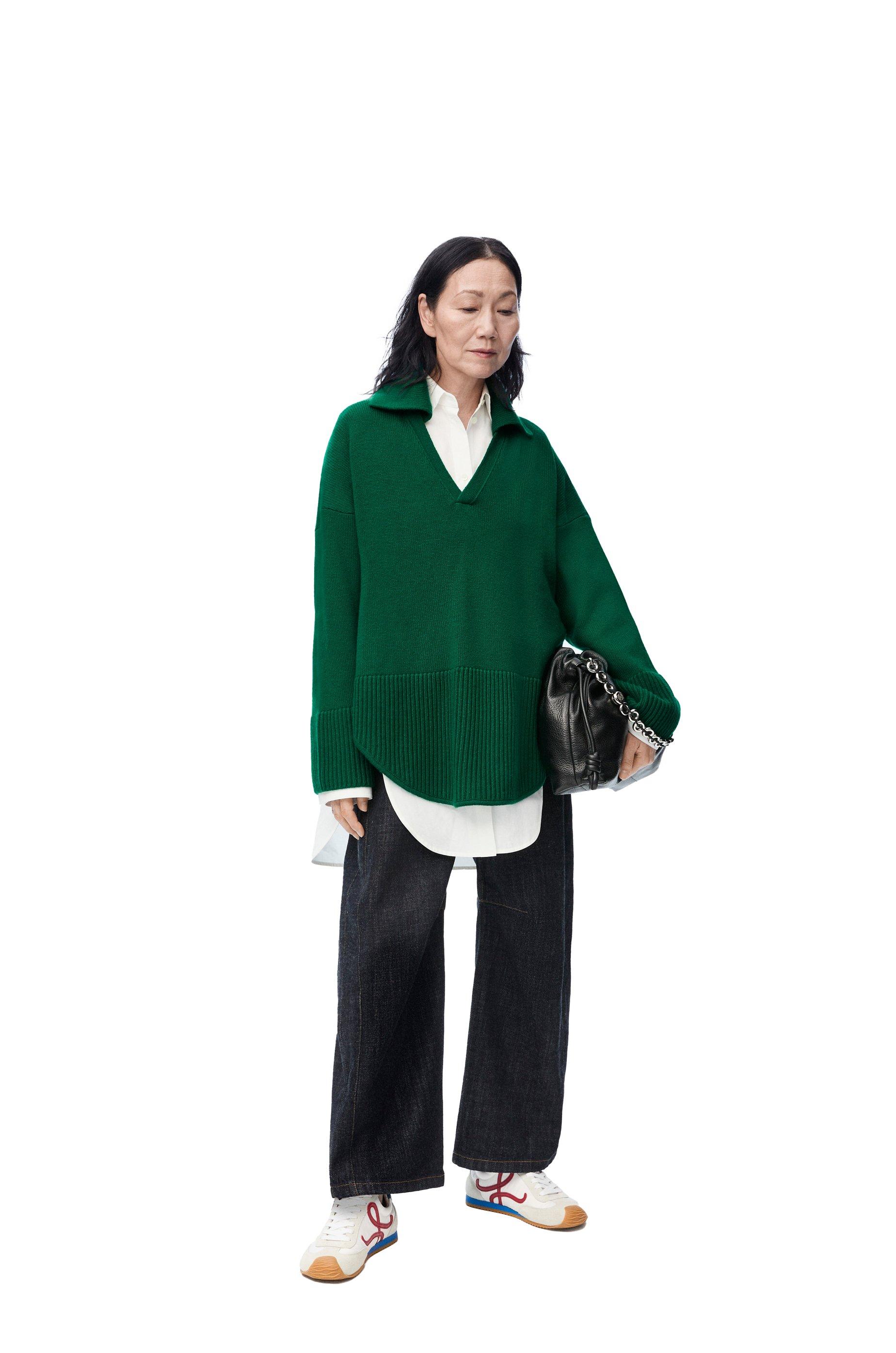 Polo sweater in cashmere by LOEWE