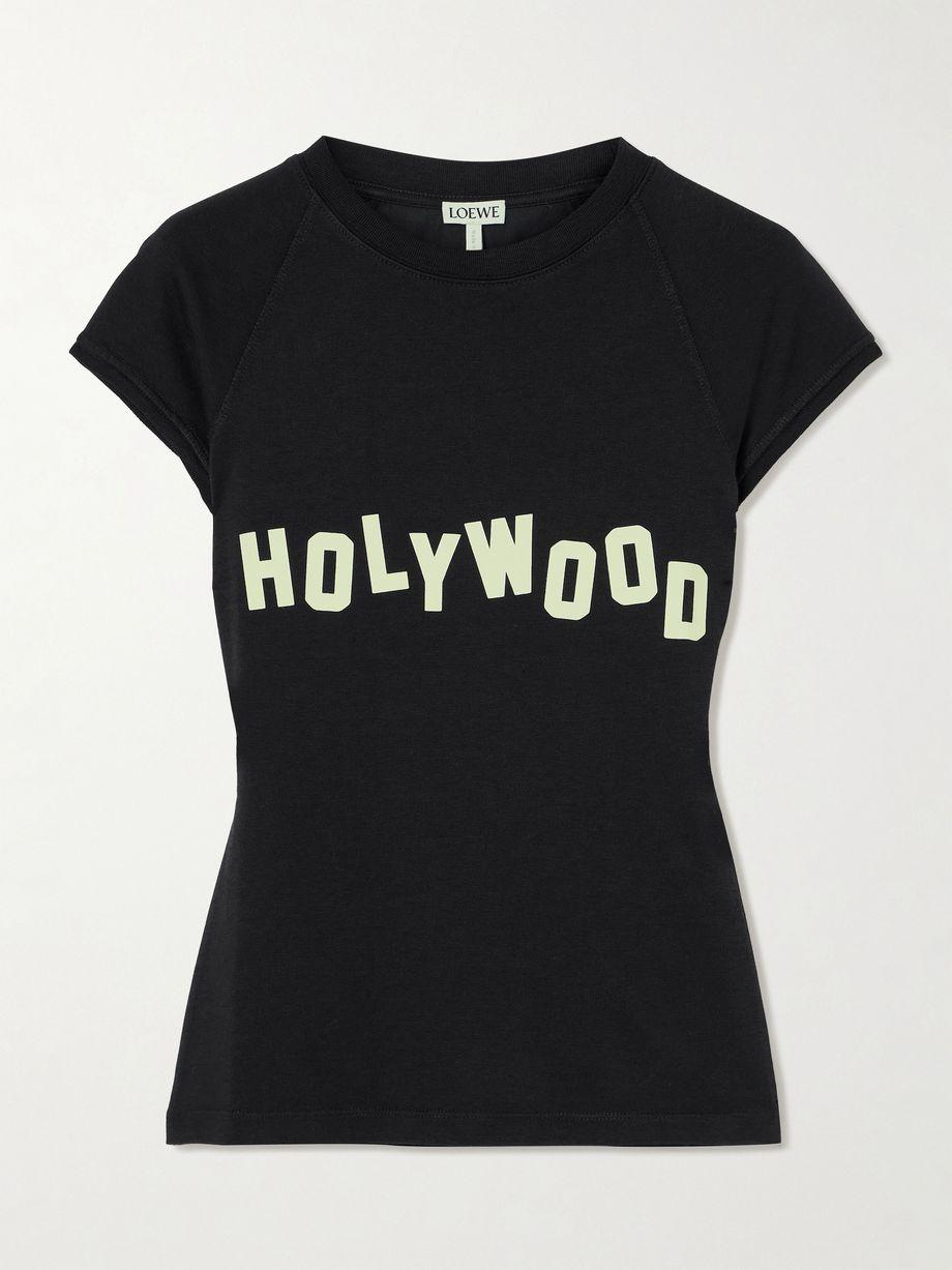 Printed cotton-blend jersey T-shirt by LOEWE