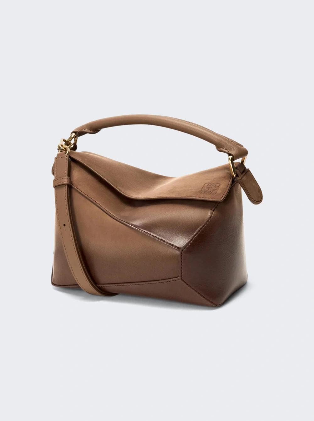 Puzzle Edge Small Bag Mocha  | The Webster by LOEWE