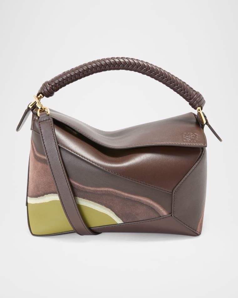 Puzzle Edge Small Top-Handle Bag in Nappa Leather by LOEWE