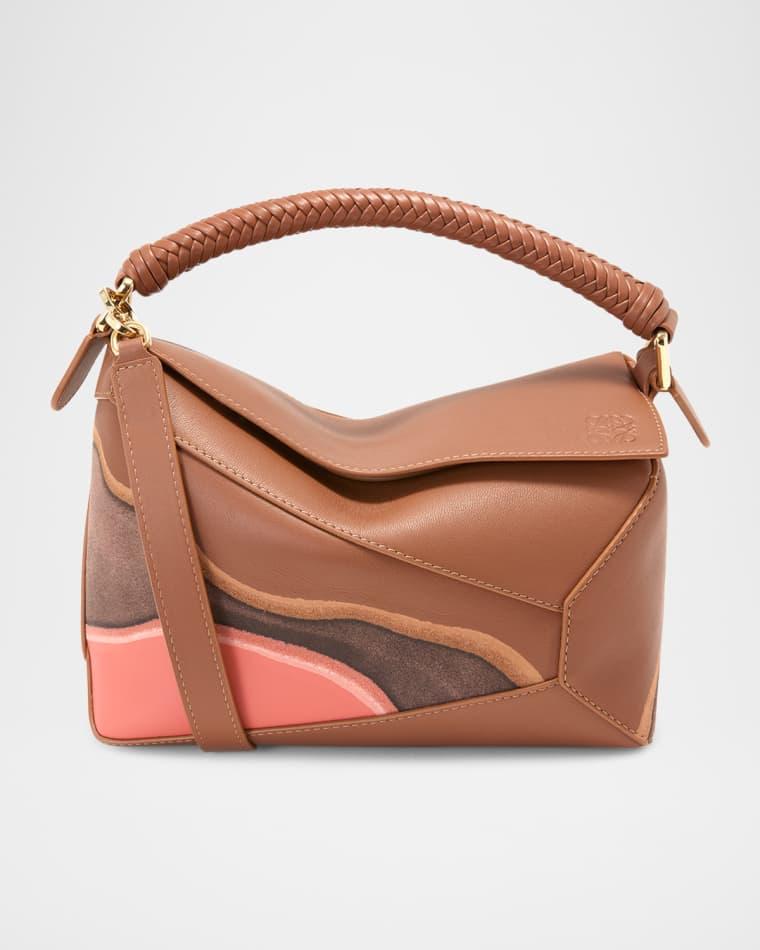 Puzzle Edge Small Top-Handle Bag in Nappa Leather by LOEWE