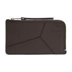 Puzzle Edge long card and coin holder in classic calf leather by LOEWE