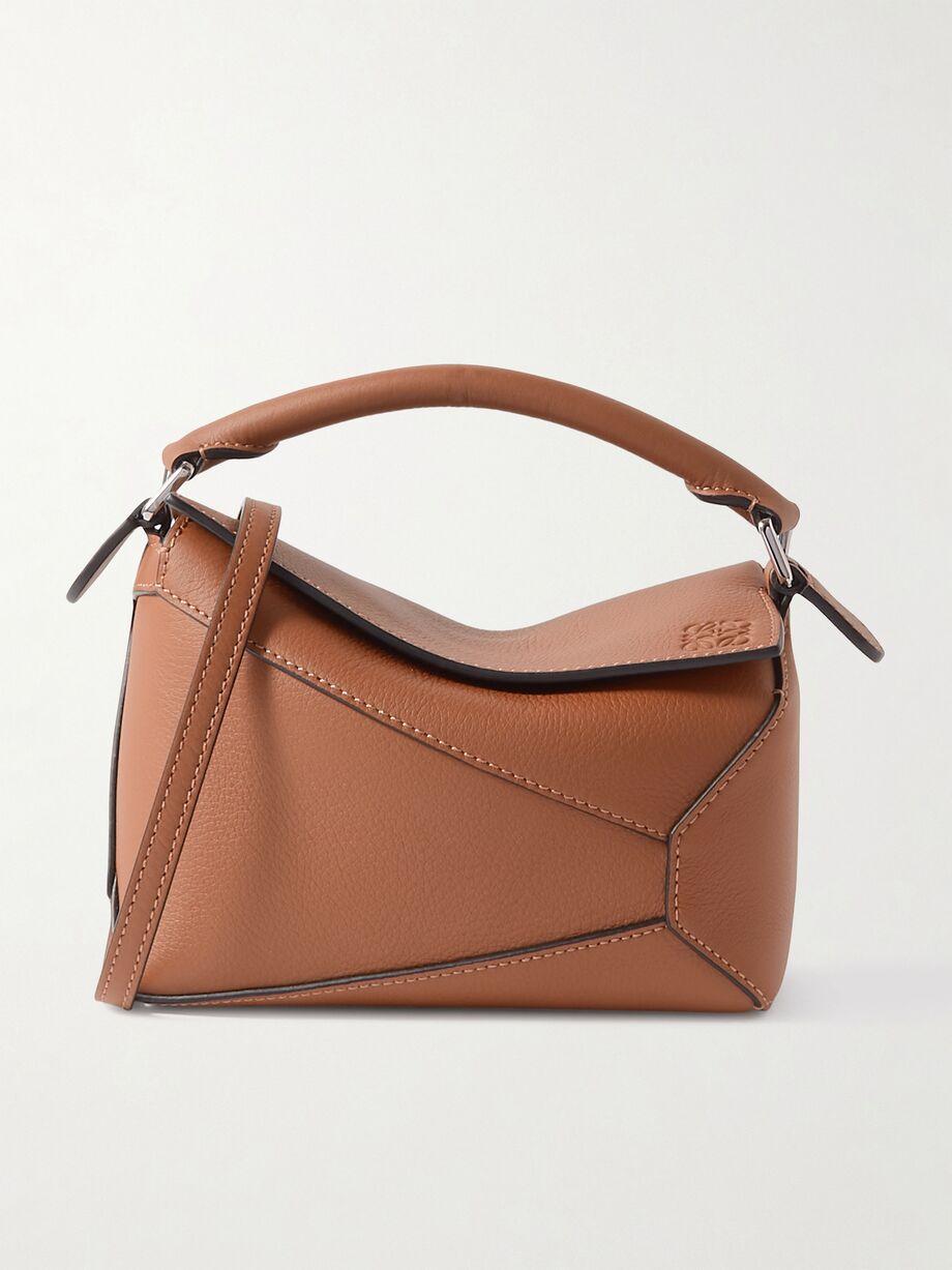 Puzzle Edge mini textured-leather shoulder bag by LOEWE