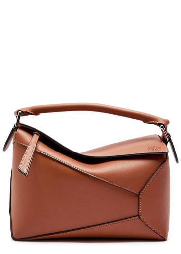 Puzzle Edge small leather top handle bag by LOEWE