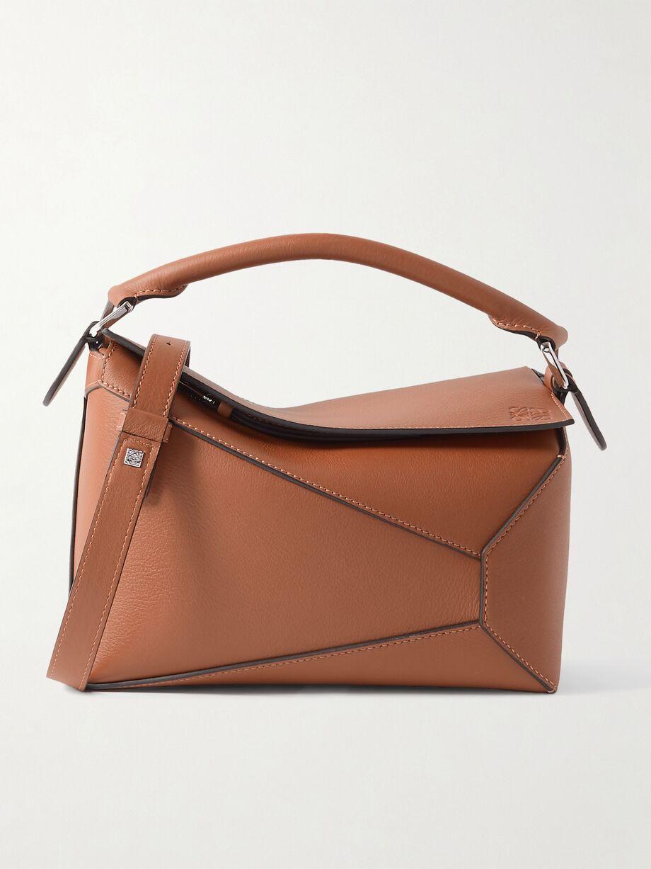 Puzzle Edge small textured-leather shoulder bag by LOEWE