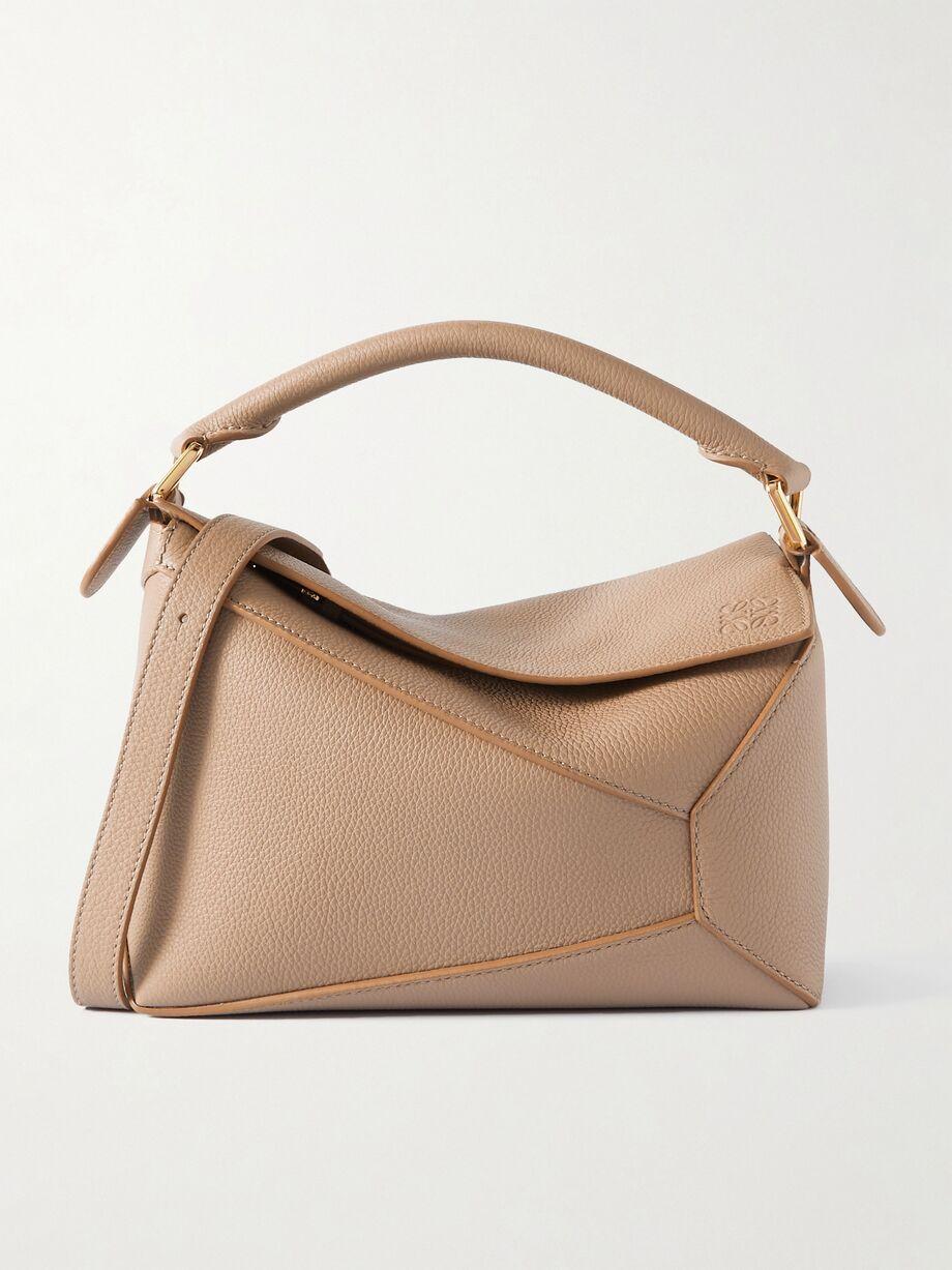 Puzzle Edge small textured-leather shoulder bag by LOEWE