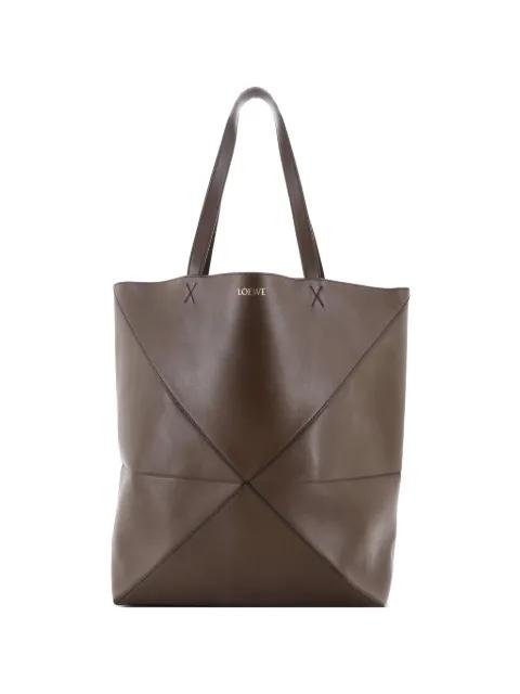 Puzzle Fold Leather XL tote bag by LOEWE 