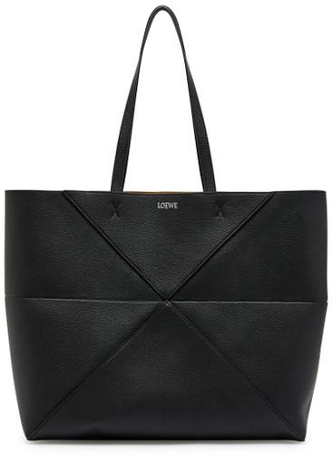 Puzzle Fold grained leather tote bag by LOEWE