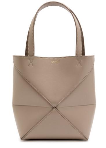 Puzzle Fold mini leather tote by LOEWE