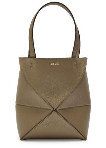 Puzzle Fold mini leather tote bag by LOEWE