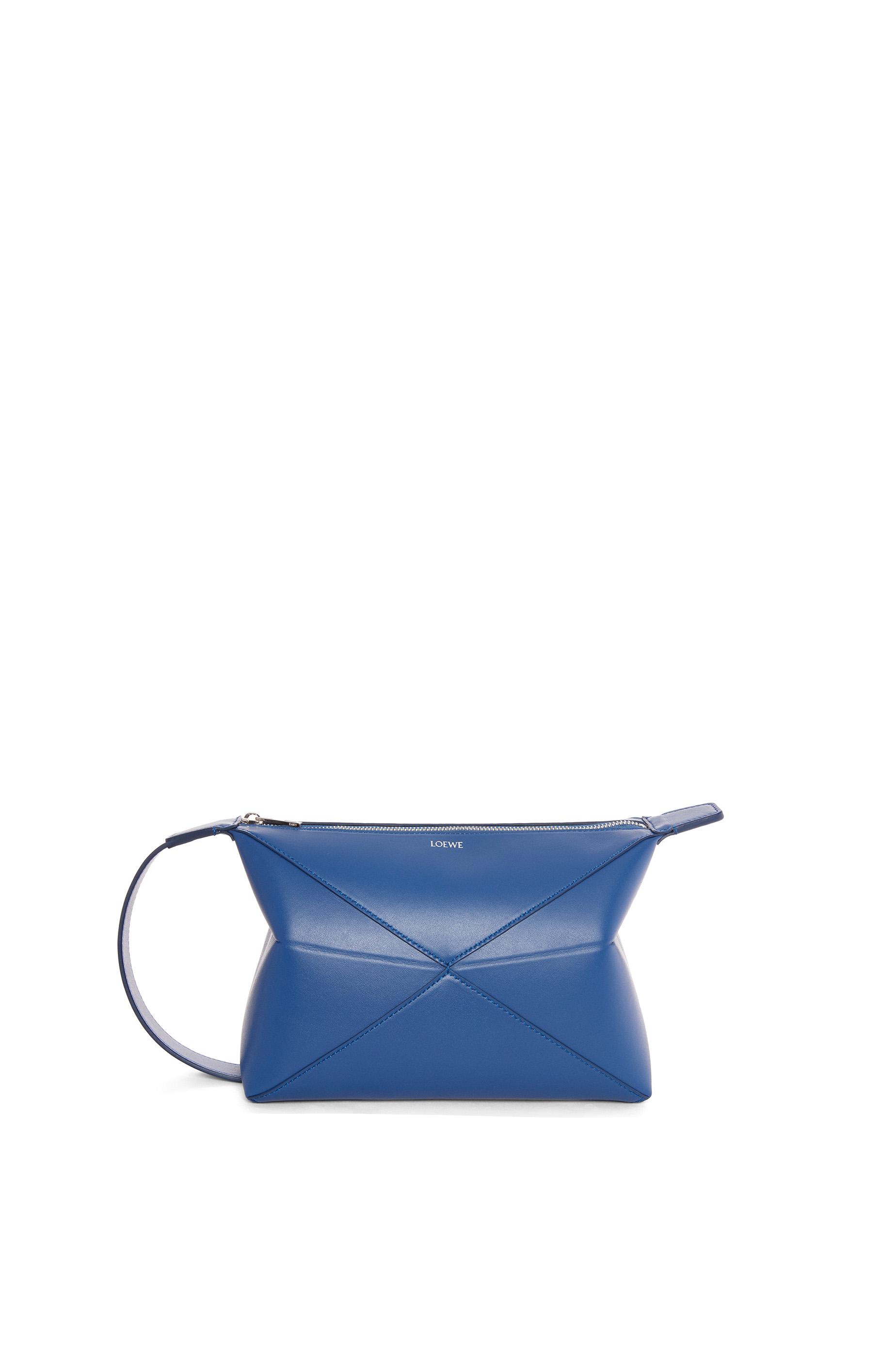 Puzzle Fold wash bag in shiny calfskin by LOEWE